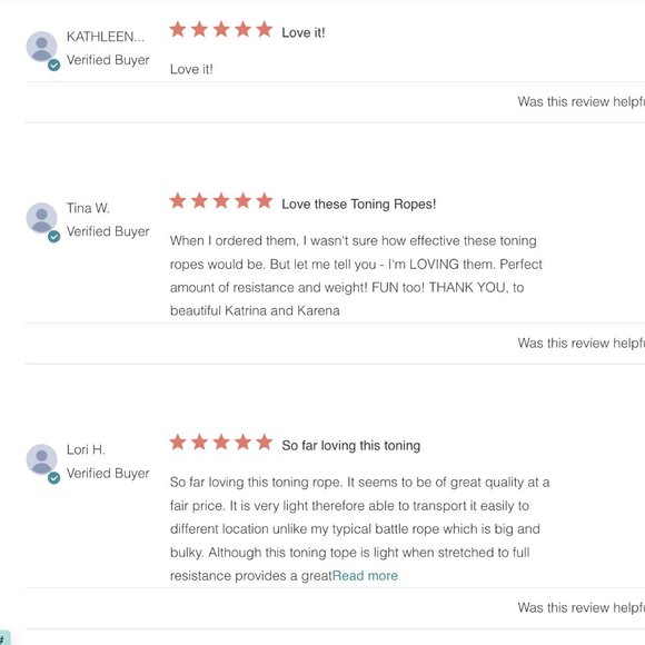 🌸 NIB Toning Ropes & Sweat Towel DUO by Tone it Up - At Home Resistance Ropes - Picture 10 of 13